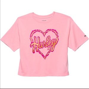 Hurley Heart T-shirt w matching hair tie!